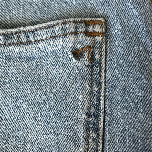 Madewell High-Rise Denim Shorts in Astell Wash Ripped Edition Size 27 - Picture 9 of 9